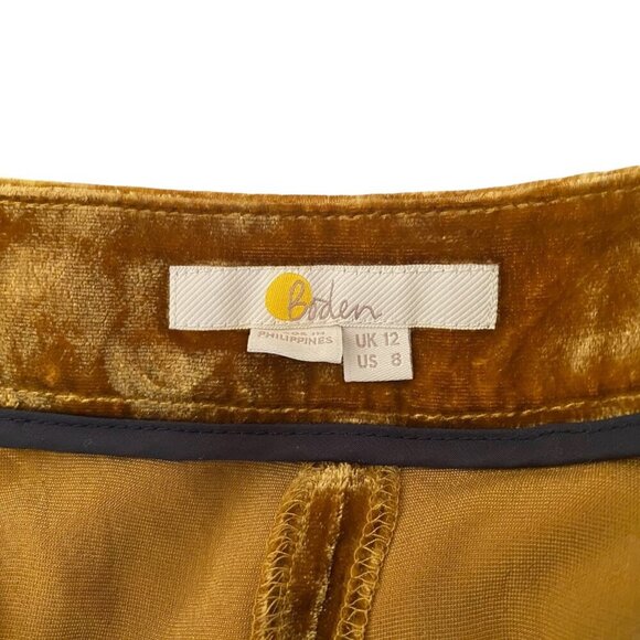 Boden Wide Leg Pants in Warm Tan - Picture 4 of 7